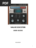 Valve Exciter: User Guide