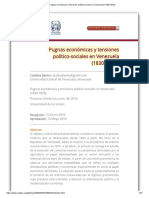 Pugnas Económicas y Tensiones Político-Sociales en Venezuela (1830-1870)