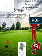 Updated BG Golf Scramble Flyer Design