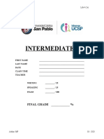 Intermediate 4: FINAL GRADE - %