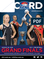 2016 SFNL Record Issue 20 Netball Grand Finals