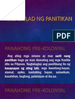 Pag-Unlad NG Panitikan