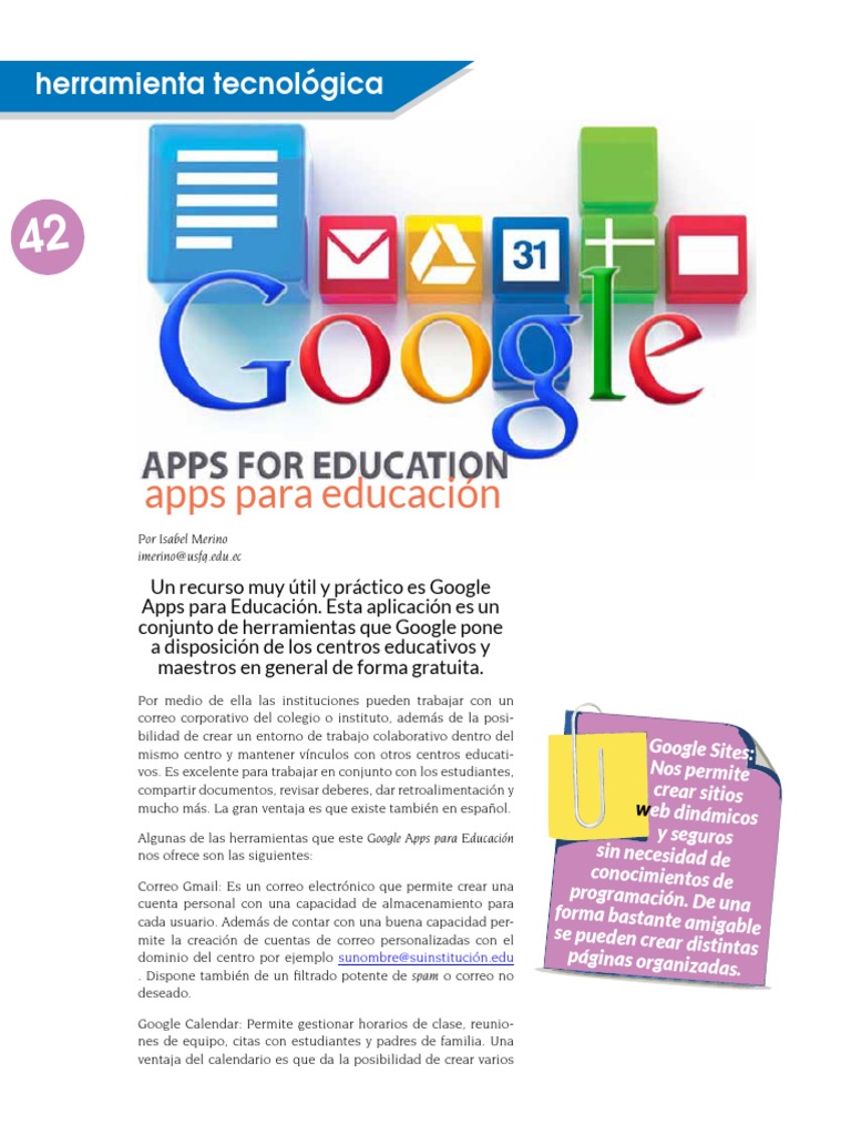 Herramientas de Google para Educación | PDF | Informática | Software