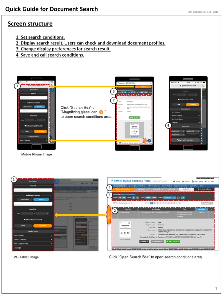 Quick Guide to Document Search Functions | PDF | Button (Computing ...