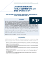 Analysis of braking marks