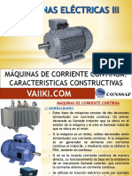 Maquinas de Corriente Continua Caracteristicas Construcivas PDF