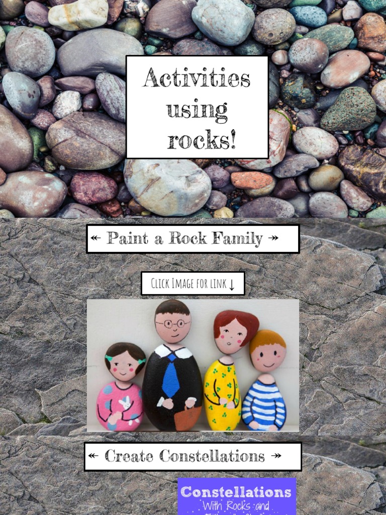 Creative Activities Using Rocks | PDF