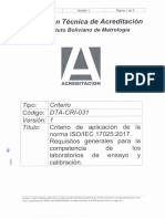 DTA-CRI-031 CRITERIO DE APLICACION DE LA NORMA ISO-IEC 17025-2017