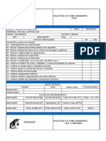 Relatório de Funcionamento Split