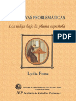 Narrativas Problemáticas. Los Inkas Bajo La Pluma Española, de Fossa Lydia.
