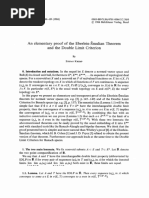 An Elementary Proof of The Eberlein-Smulian Theorem and The Double Limit Criterion