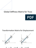 Global Stiffness Matrix Beam Structure Transformation