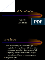 Java Beans & Serialization: CS-328 Dick Steflik
