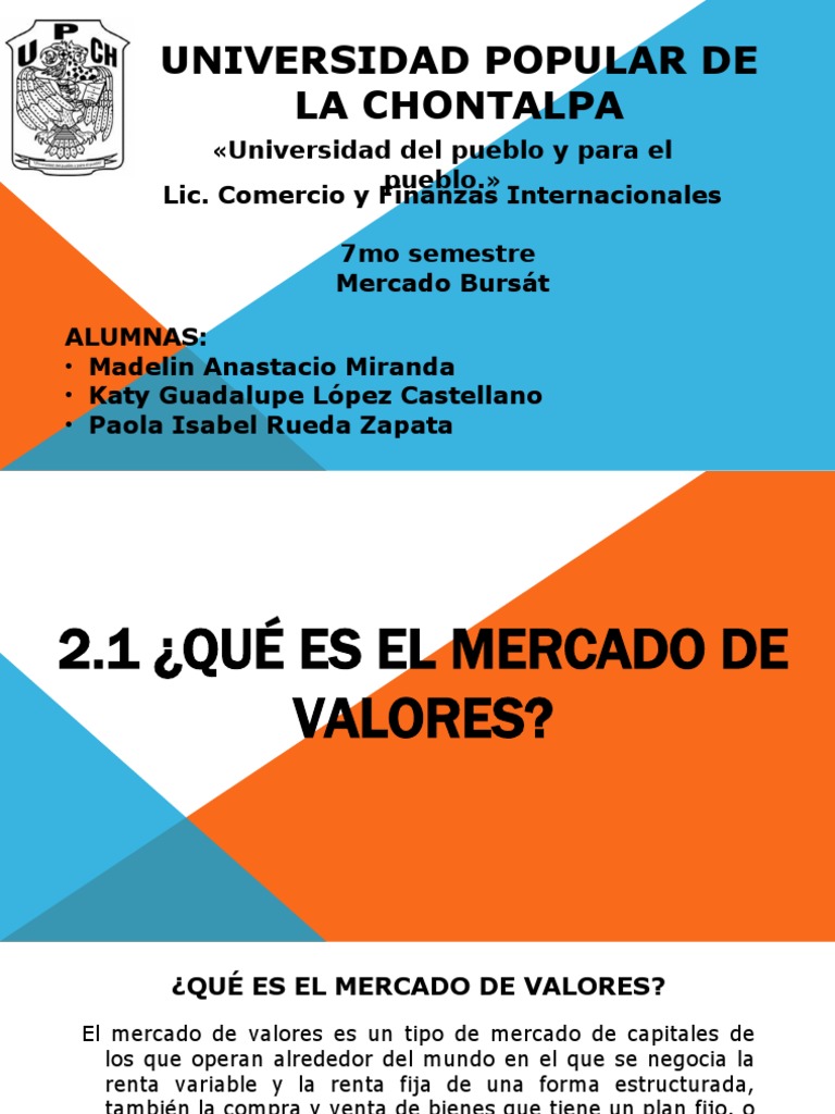 Introducción al Mercado de Valores | PDF | Bolsa | Interés