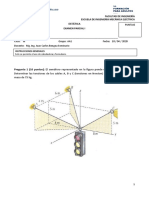 2020 1 EXAMEN PARCIAL 1 de Estática PFA - AA1