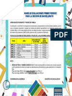 Horario Evaluaciones I Periodo