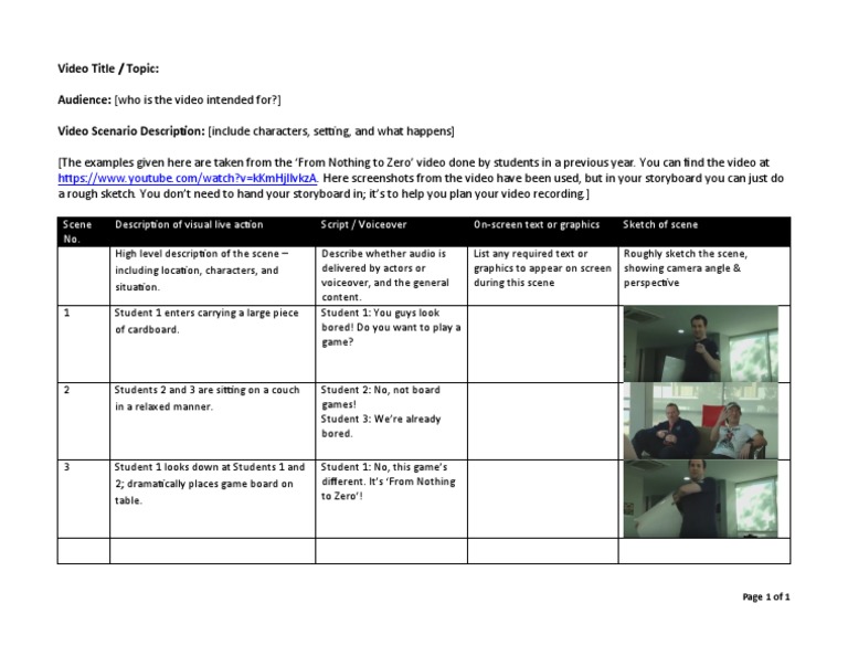 Engaging Video Storyboard Guide | PDF