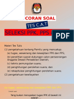 Bocoran Soal Tes Cat Seleksi PPK, Pps Dan Kpps