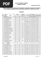 Revised Merit List Open Merit 200713 | PDF | Higher Education ...