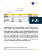 Creditaccess Grameen Limited: Ratings Reaffirmed Summary of Rating Action