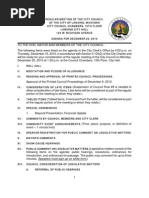 Lansing (MI) City Council info packet for Dec. 20, 2010 meeting