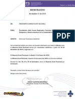 CNS - Memorando - Vacaciones Colectivas - 2019 PDF
