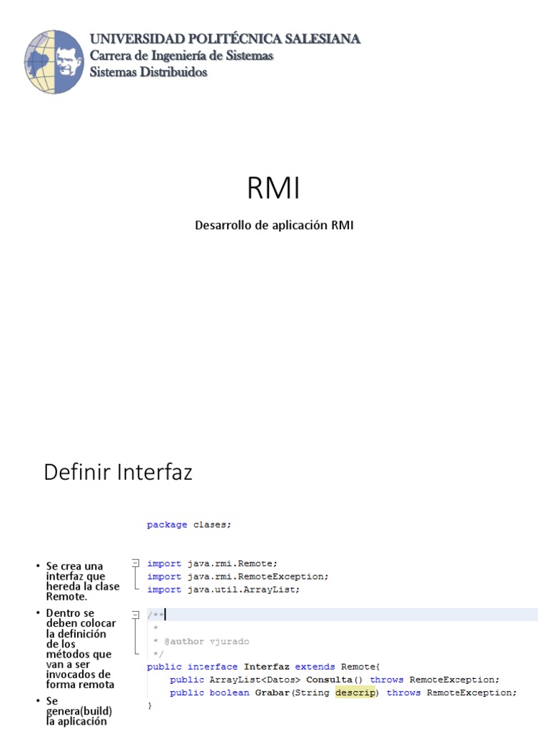 Desarrollo de Aplicaciones RMI | PDF | Arte | Informática