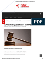 5 Landmark Judgements in Trademarks Law