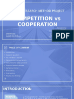 Competition Vs Cooperation - Social Research Methods