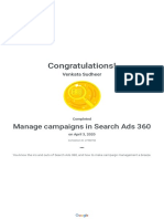 Manage Campaigns in Search Ads 360 - Google