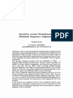 1997 - Dress - Iterative Versus Simultaneous Multiple Sequence Alignment (Abstract) PDF