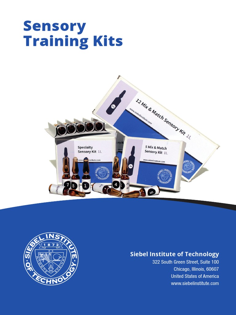 Sensory Training Kits Siebel Institute of Technology PDF Hops