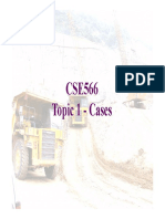 CSE566 Topic 1 - Cases