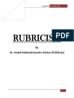 Rubricism in Homoeopathy PDF