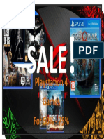 PS4 Games on Sale 50-75% Off