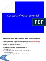 Concepts of Water Potential
