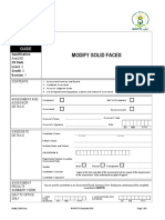 Modify Solid Faces: Evidence Guide