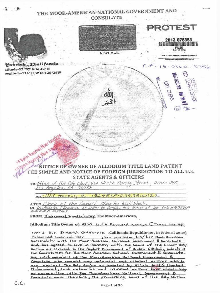Moorish Documents PDF | PDF | Jurisdiction | Sovereign Immunity