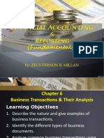 Chapter 6: Business Transcations & Their Analysis (FAR By: Millan)