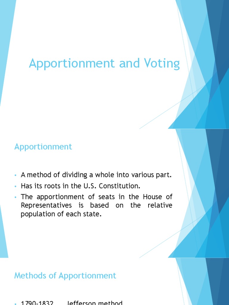 Apportionment and Voting PDF | PDF | Voting | Group Decision Making