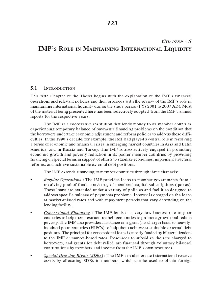 06 - Chapter 5 | PDF | Special Drawing Rights | International Monetary Fund