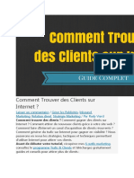 Comment Trouver Des Clients Sur Internet