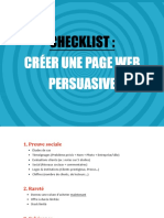 Checklist - Creez Une Page Web Persuasive