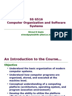 SS G516 Computer Organization and Software Systems: Nirmal K Gupta Nirmalgupta@bits-Pilani - Ac.in