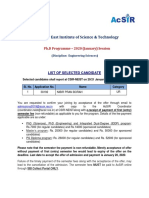 CSIR-North East Institute of Science & Technology: PH.D Programme - 2020 (January) Session