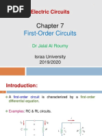 Lecture 7 - First-Order Circuits