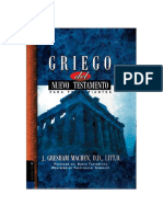 Griego Del Nuevo Testamento para Principiantes J Gresham Machen PDF