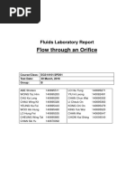 Experiment 2 - Flow Through An Orifice Lab Report | PDF | Pressure ...