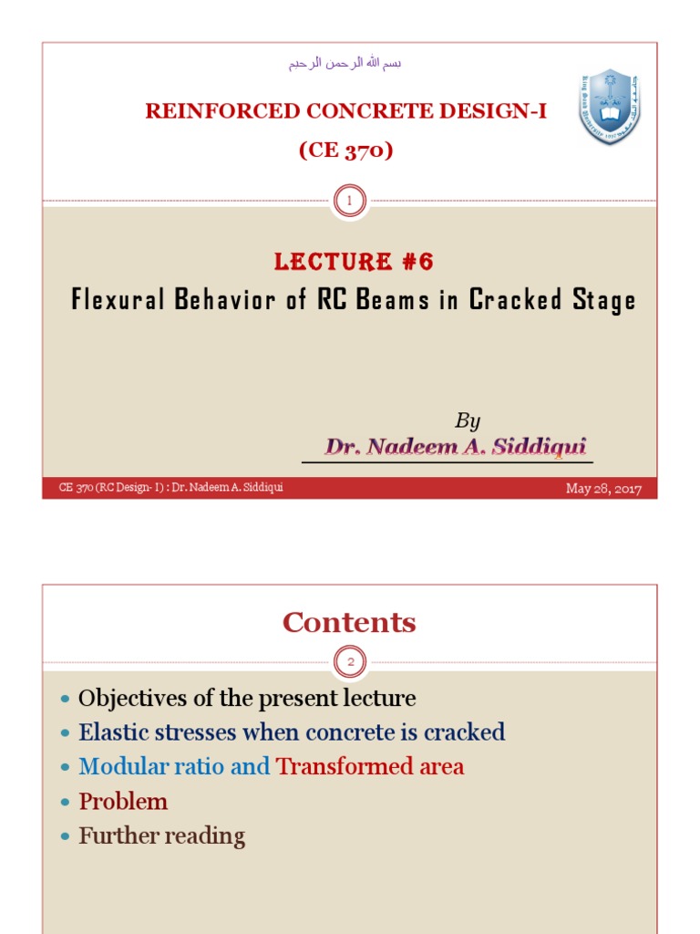 Flexural Behavior of Cracked RC Beams | PDF | Bending | Beam (Structure)