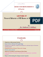 CE 370-Lecture-7 (Flexural Behavior of RC Beams - Ultimate Stage) (Read-Only) PDF